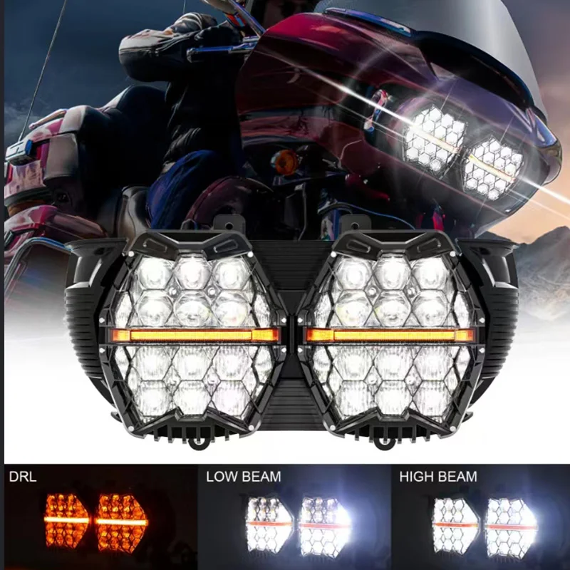 kf-S665eb6a21bfb4a46ba3f3164f2574109u-Motorcycle-New-LED-Performance-Headlight-High-Low-Beam-Amber-DRL-for-Harley-Touring-Road-Glide-FLTR