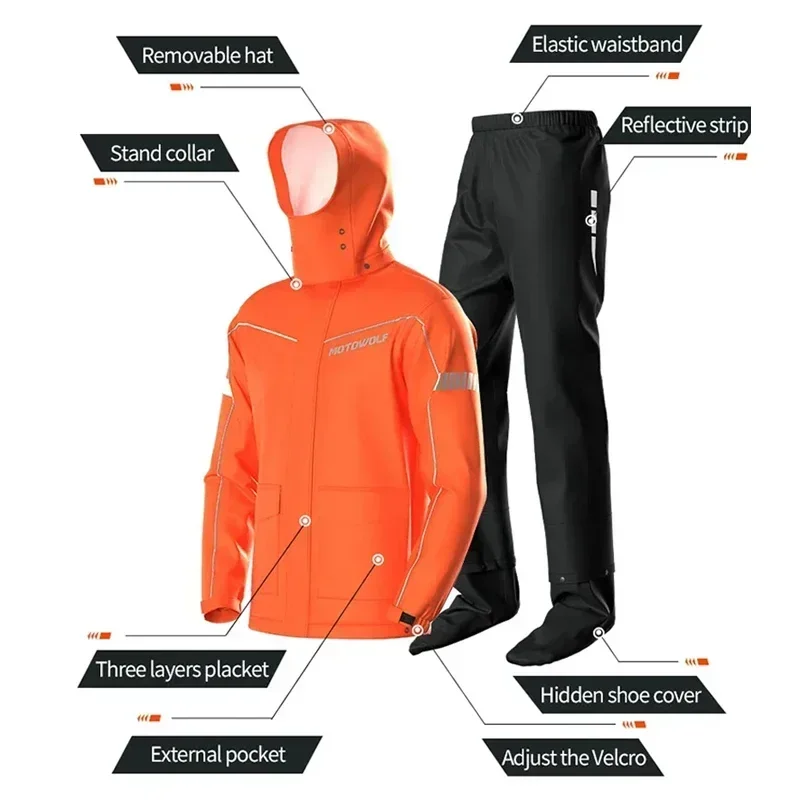 kf-S6916f4ebb6b74309b15a530fefbe560cE-Motorcycle-Rainsuit-Waterproof-Split-Raincoat-Suit-Cycling-Motorbike-Jacket-and-Pants-Lightweight-Foldable-Windproof-Reflective